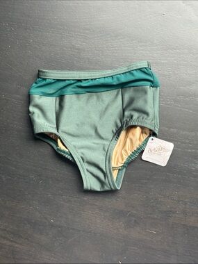 Details Dancewear Green Kids Dance Briefs
